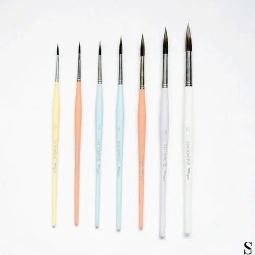 Stationerie Round Set Of 7 Candy Edition with 2nd Gen Thirstiest AquaSync Bristle Stationerie
